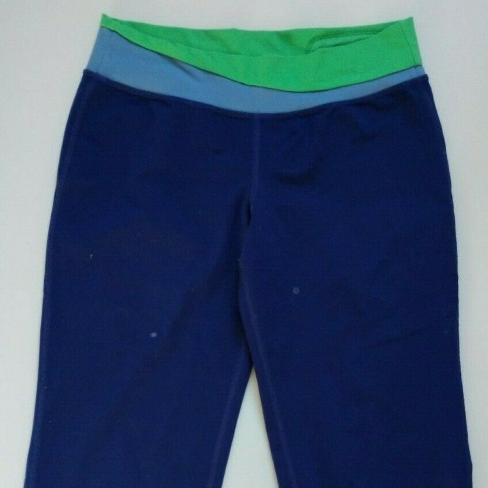 Patagonia Pants Womens Sz M Blue Legging Cropped Side Pockets